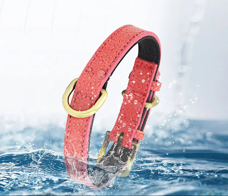 Vintage Leather Dog Collar with Adjustable Fit – Durable and Stylish for All Breeds 3