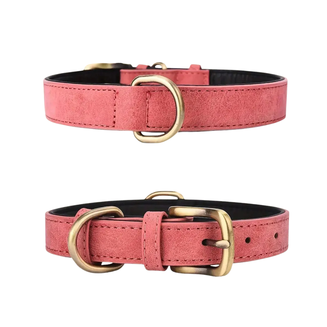 Vintage Leather Dog Collar with Adjustable Fit – Durable and Stylish for All Breeds 5