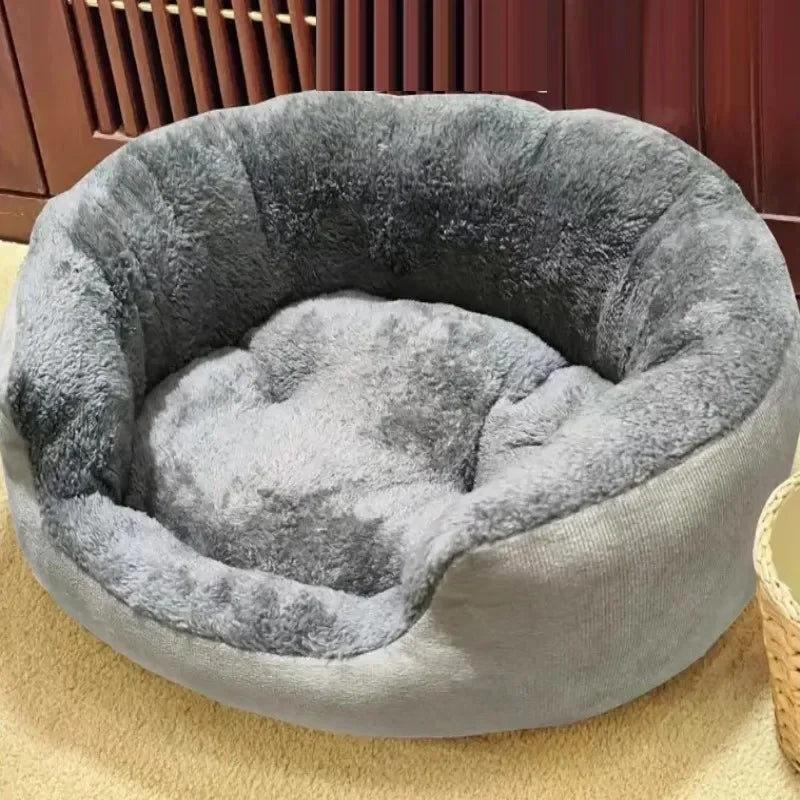 Warm Dog Bed and Cat House Sofa – Soft Cotton Cushion for Large and Medium Pets, Cozy Plush Sleeping Area 0