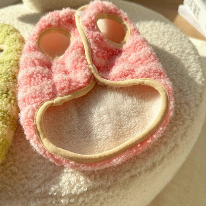 Warm Dog Vest in Striped Matcha Green and Orange - Thickened Polar Fleece for Autumn/Winter, Sizes S-XXL 6