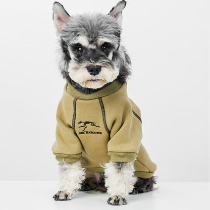 Warm Fleece-Lined Dog Hoodie for Small to Medium Breeds – Cozy Dog Sweatshirt with Drawstring Hood and Zipper Closure 0