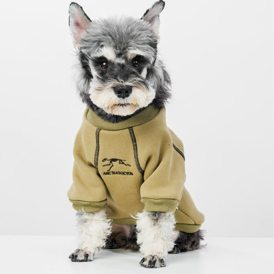 Warm Fleece-Lined Dog Hoodie for Small to Medium Breeds – Cozy Dog Sweatshirt with Drawstring Hood and Zipper Closure 0