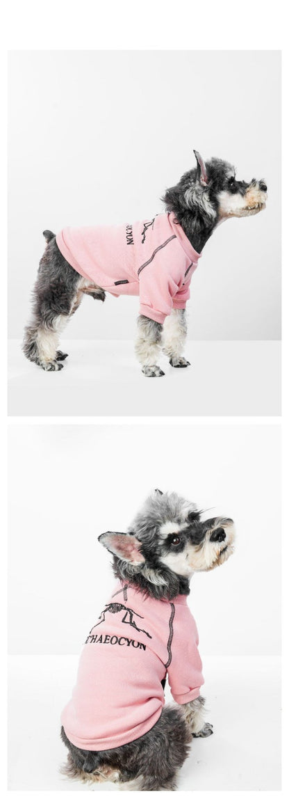 Warm Fleece-Lined Dog Hoodie for Small to Medium Breeds – Cozy Dog Sweatshirt with Drawstring Hood and Zipper Closure 4