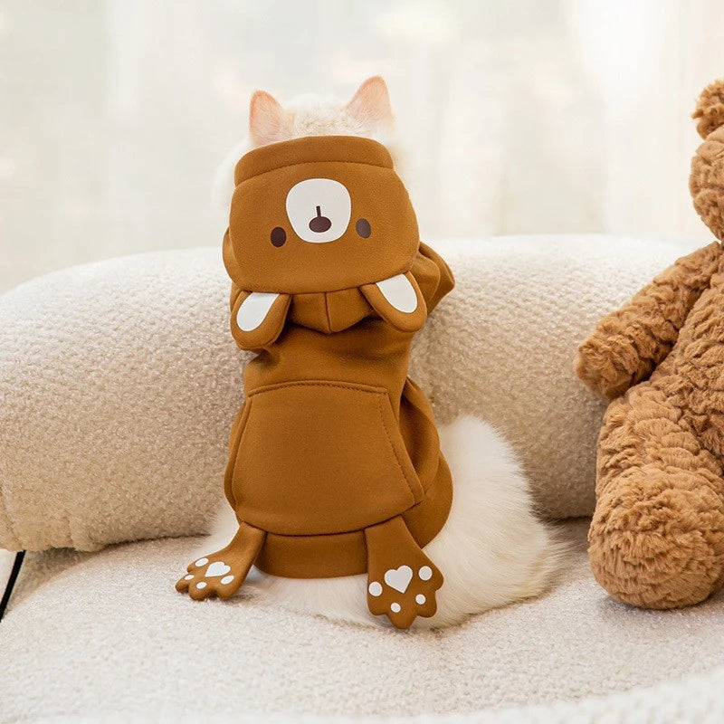 Warm Fleece Dog Hoodie Sweatshirt - Cozy Pet Apparel for Cosplay, Available in Multiple Sizes and Colors 10