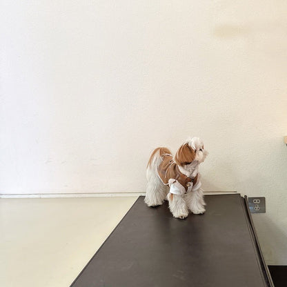 Warm Suede Fleece Vest with Leash Hook – Cozy Zippered Outerwear for Pet Owners, Available in Multiple Sizes and Colors 5