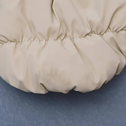 Warm Winter Dog Jacket for Small and Medium Dogs – Cozy Cotton and Fleece Coat with Snap Closure and Leash Ring 5