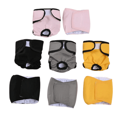 Washable Dog Diaper for Females – Reusable, Adjustable, Comfortable for Incontinence and Heat – Soft Cotton Blend 1