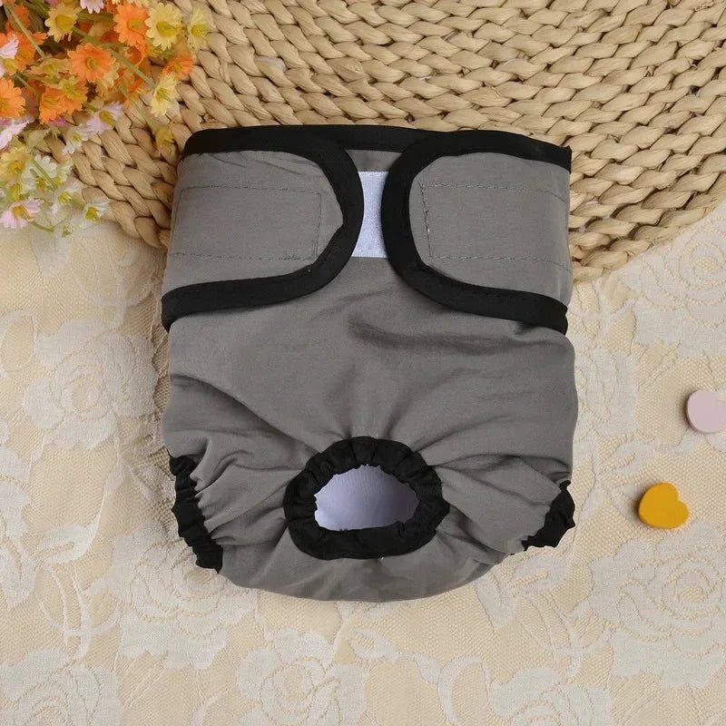 Washable Dog Diaper for Females – Reusable, Adjustable, Comfortable for Incontinence and Heat – Soft Cotton Blend 10