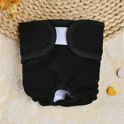 Washable Dog Diaper for Females – Reusable, Adjustable, Comfortable for Incontinence and Heat – Soft Cotton Blend 11