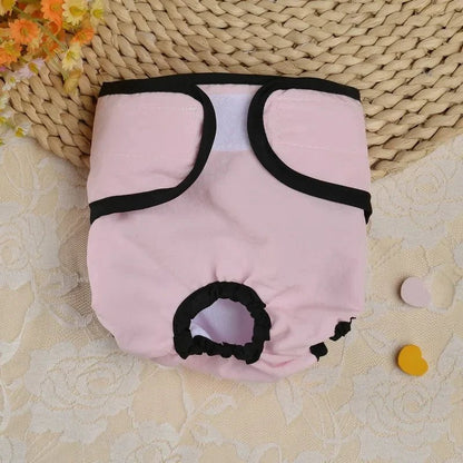 Washable Dog Diaper for Females – Reusable, Adjustable, Comfortable for Incontinence and Heat – Soft Cotton Blend 14