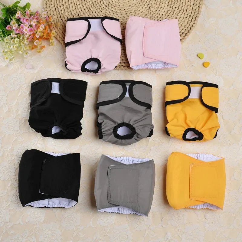Washable Dog Diaper for Females – Reusable, Adjustable, Comfortable for Incontinence and Heat – Soft Cotton Blend 7