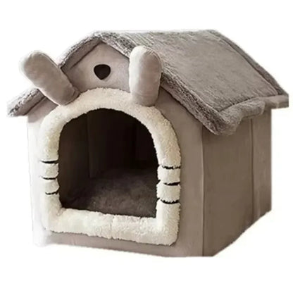 Washable Dog House for Small Dogs – Cozy Corduroy Design, All-Season Comfort, Easy to Clean, Snug Sleeping Area 0