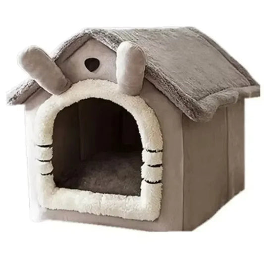 Washable Dog House for Small Dogs – Cozy Corduroy Design, All-Season Comfort, Easy to Clean, Snug Sleeping Area 0