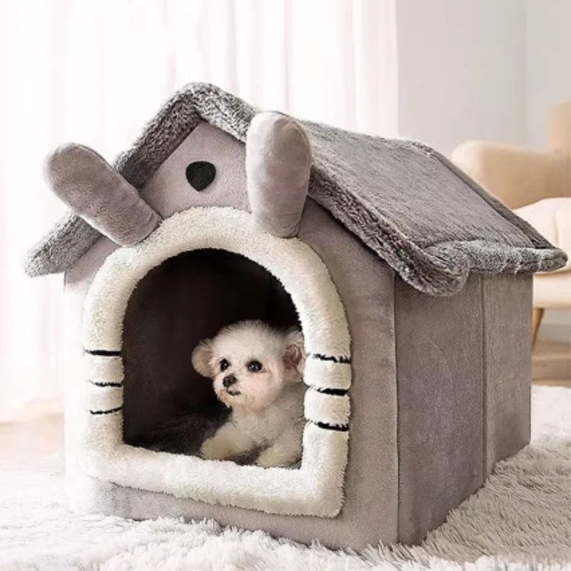 Washable Dog House for Small Dogs – Cozy Corduroy Design, All-Season Comfort, Easy to Clean, Snug Sleeping Area 2