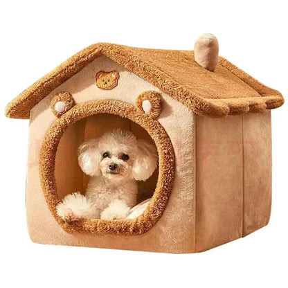 Washable Dog House for Small Dogs – Cozy Corduroy Design, All-Season Comfort, Easy to Clean, Snug Sleeping Area 7