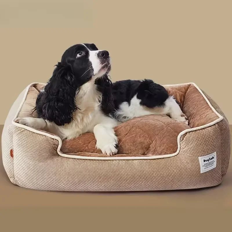 Washable Dog and Cat Bed – Comfortable Arctic Velvet with Removable Cover 8