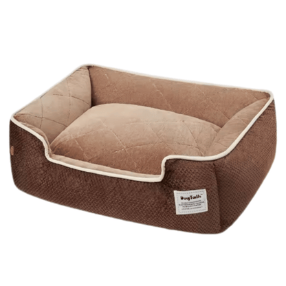 Washable Dog and Cat Bed in Soft Arctic Velvet - Comfortable Pet Bed with Removable Cover and Non-Slip Bottom, Available in Multiple Sizes 0