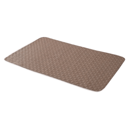 Washable Leakproof Dog Cushion – Non-Slip Comfortable Dog Crate Bed for Home, Travel, and Kennel – Soft Fabric, Brown or Gray 1