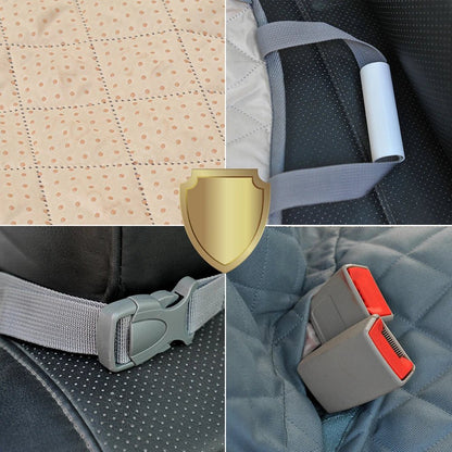 Waterproof Dog Back Seat Cover – Durable Car Seat Protector for Dogs with Breathable Mesh Window and Non-Slip Safety Straps 6
