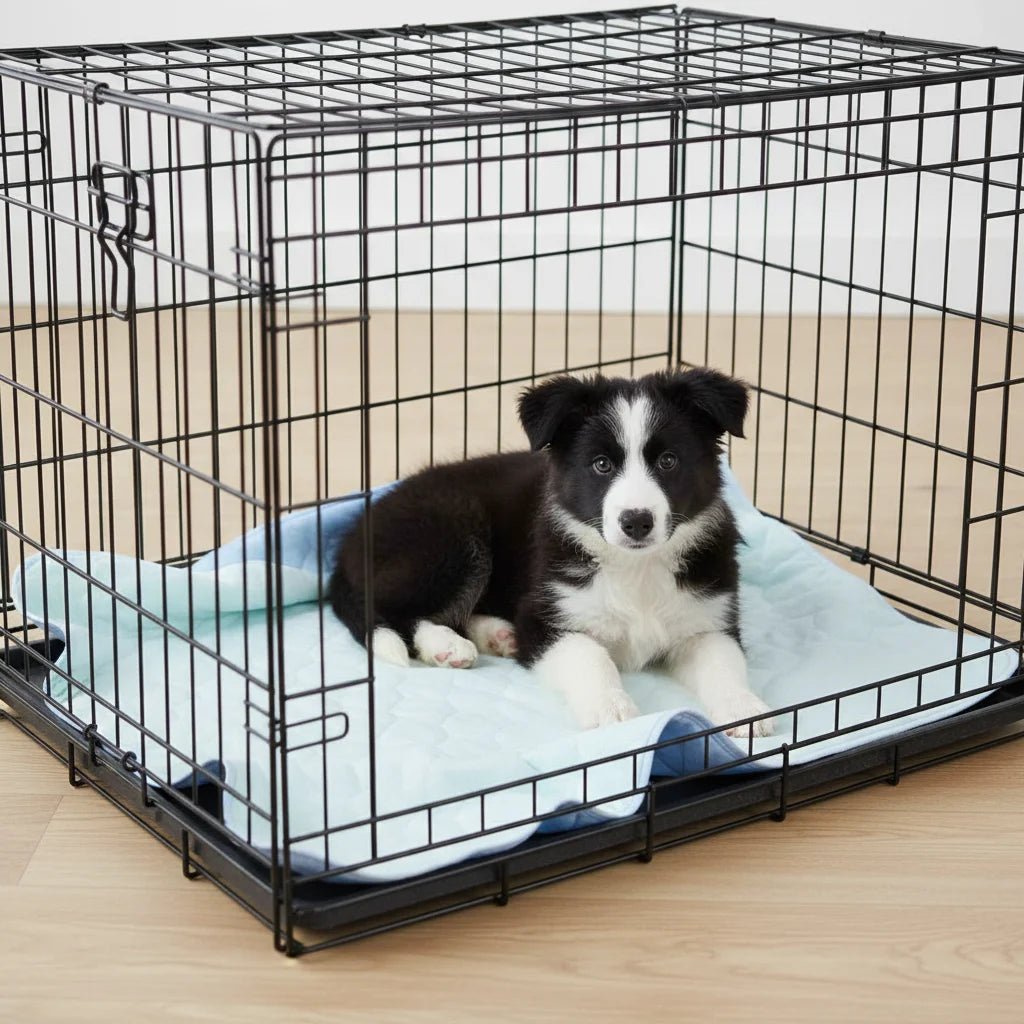 Waterproof Dog Blanket with High Absorbency – Soft, Washable 4-Layer Design for Incontinence and Pet Comfort in Blue 2