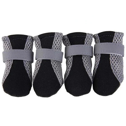 Waterproof Dog Boots for Winter – Breathable Anti-Slip Snow Shoes with Velcro Closure, 4 Pieces for All Weather Protection 0