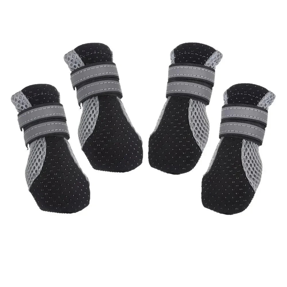 Waterproof Dog Boots for Winter – Breathable Anti-Slip Snow Shoes with Velcro Closure, 4 Pieces for All Weather Protection 11