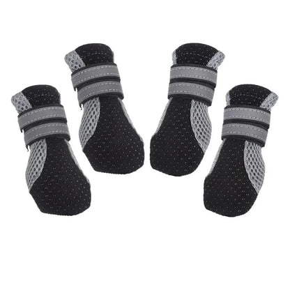 Waterproof Dog Boots for Winter – Breathable Anti-Slip Snow Shoes with Velcro Closure, 4 Pieces for All Weather Protection 11