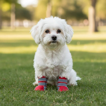 Waterproof Dog Boots for Winter – Breathable Anti-Slip Snow Shoes with Velcro Closure, 4 Pieces for All Weather Protection 7