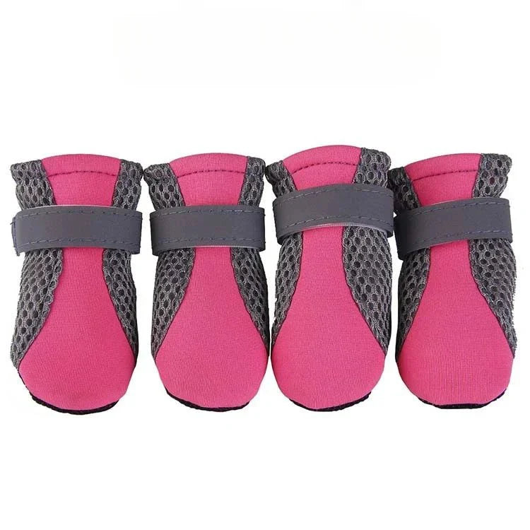 Waterproof Dog Boots for Winter – Breathable Anti-Slip Snow Shoes with Velcro Closure, 4 Pieces for All Weather Protection 9