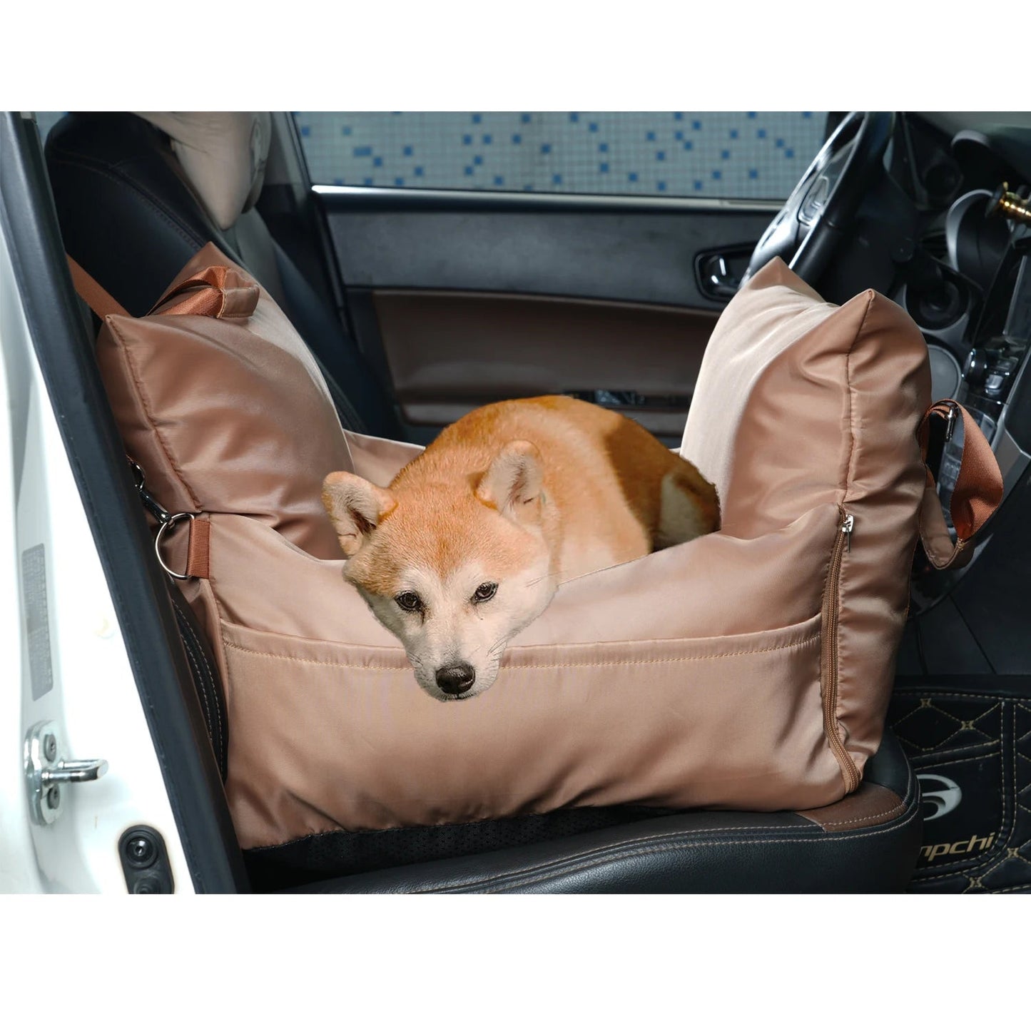 Waterproof Dog Car Bed with Removable Cover – Portable Travel Mattress for Pets 1