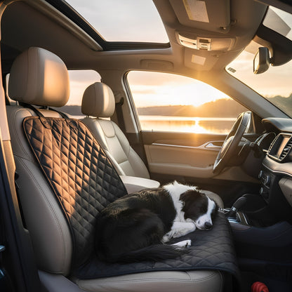 Waterproof Dog Car Seat Cover - Durable Nylon Non-Slip Front Seat Protector for Pets 5