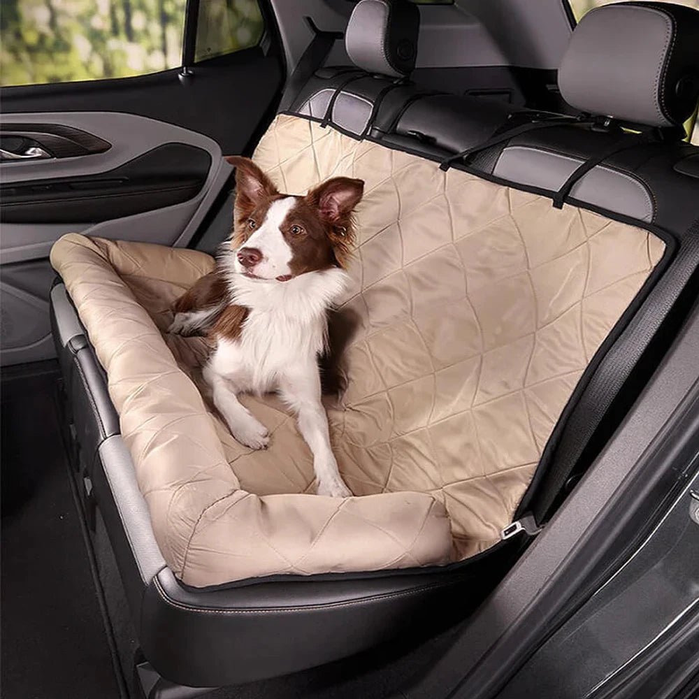 Waterproof Dog Car Seat Cover – Durable Polyester Back Seat Protector for Dogs, Anti-Scratch, Easy to Clean, Comfortable and Compact 0
