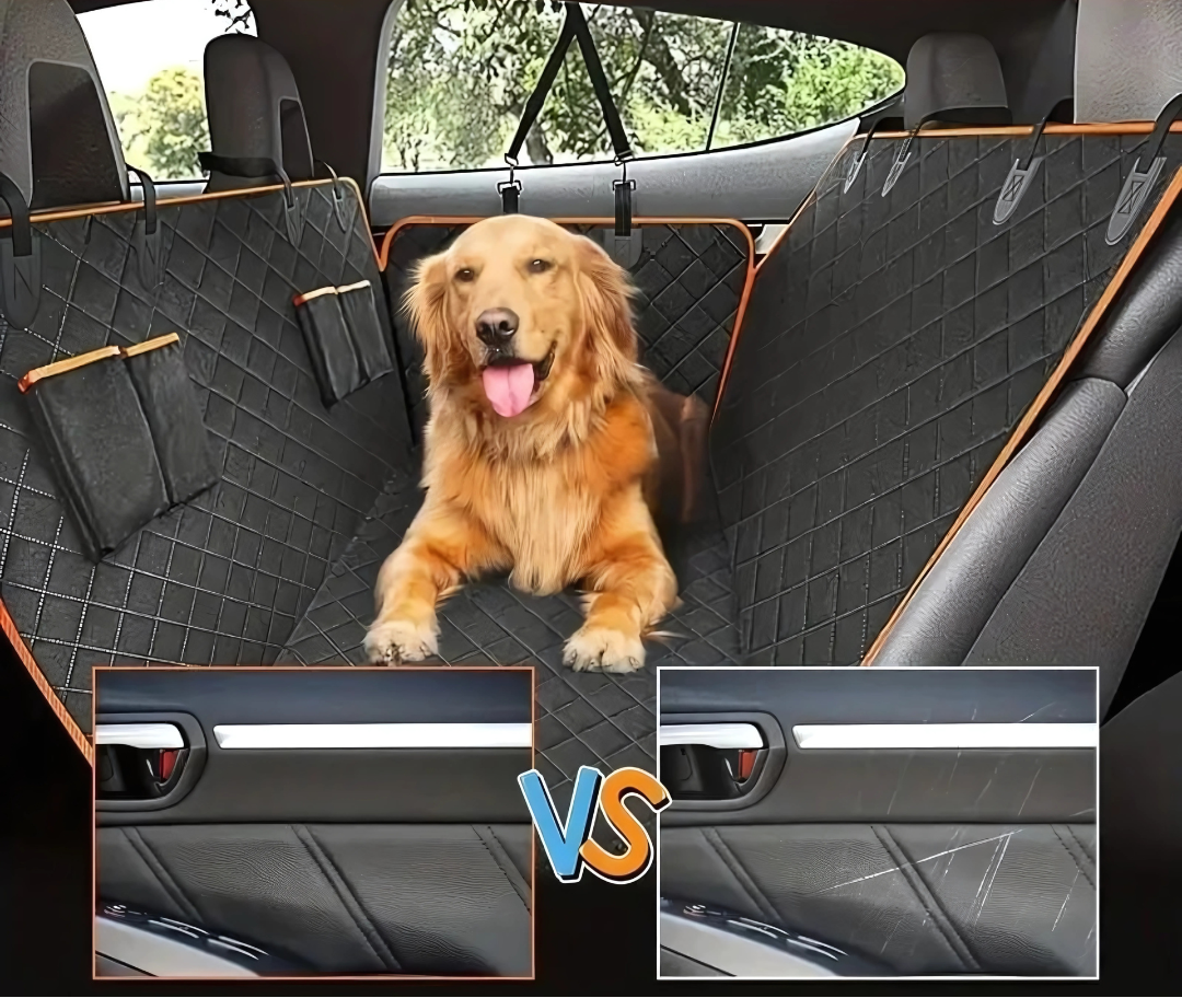 Waterproof Dog Car Seat Cover – Hammock-Style Protector for Back Seats 2