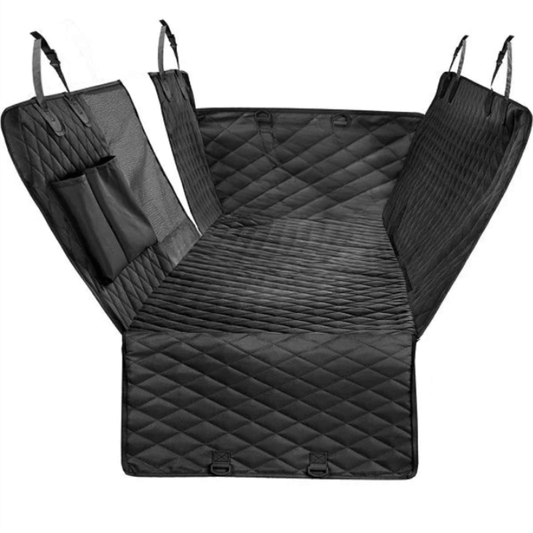 Waterproof Dog Car Seat Cover with Breathable Mesh Window – Universal Back Seat Cover for Dogs, Hammock Design for SUVs and Trucks 0