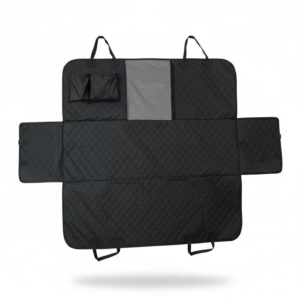 Waterproof Dog Car Seat Cover with Breathable Mesh Window – Universal Back Seat Cover for Dogs, Hammock Design for SUVs and Trucks 6