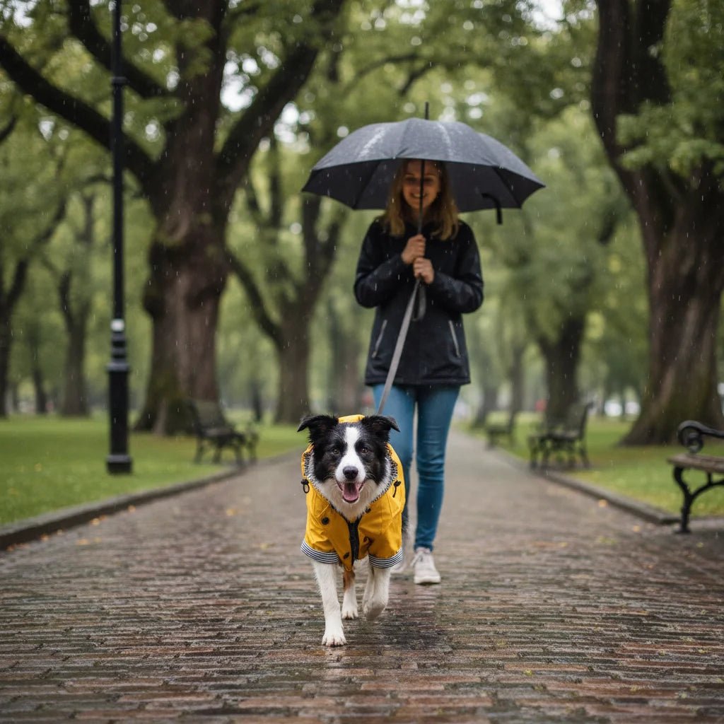 Waterproof Dog Coat - Yellow Dog Rain Jacket with Adjustable Fit for All Breeds, Windproof and Cozy Lining, Sizes S-5XL 7
