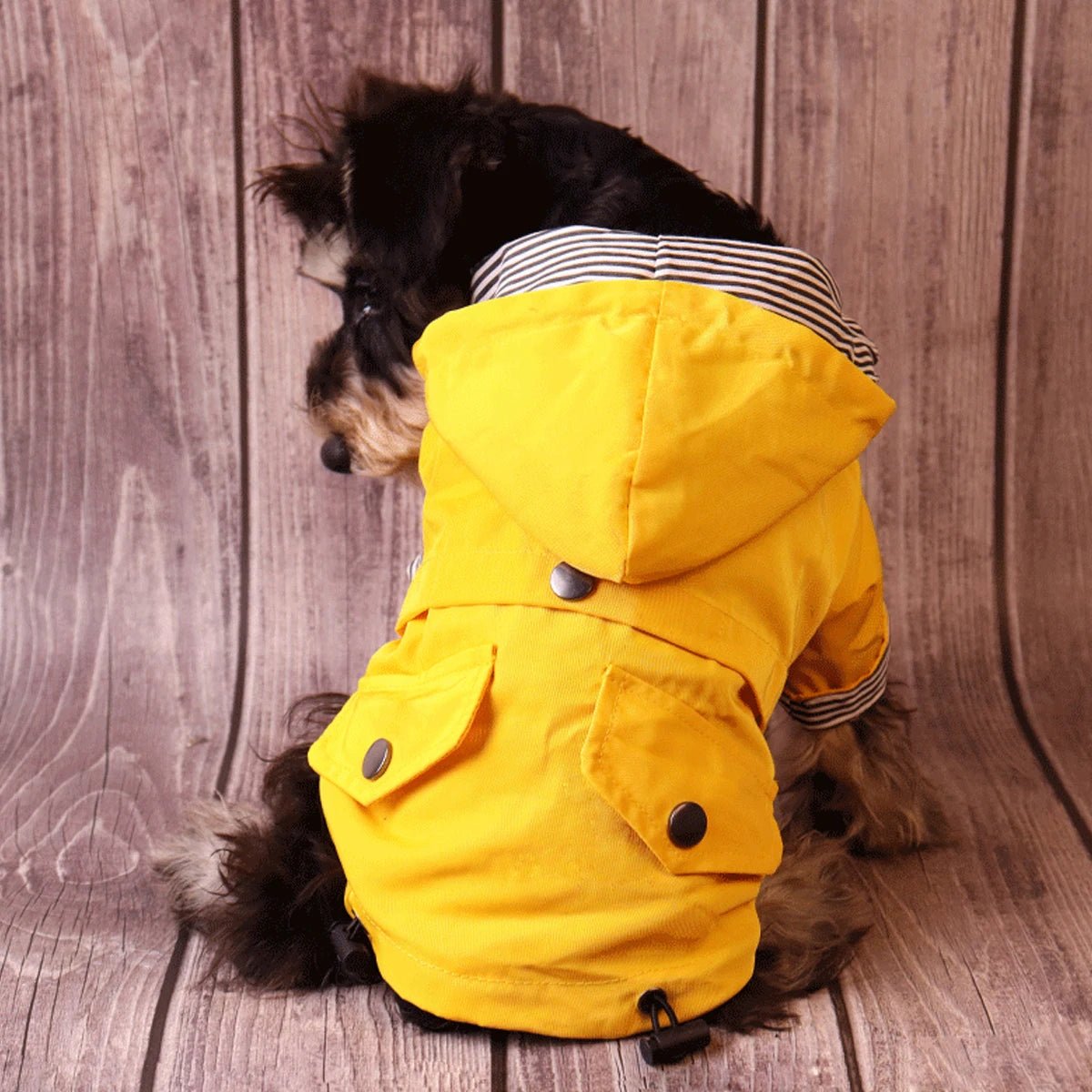 Waterproof Dog Coat - Yellow Dog Rain Jacket with Adjustable Fit for All Breeds, Windproof and Cozy Lining, Sizes S-5XL 8