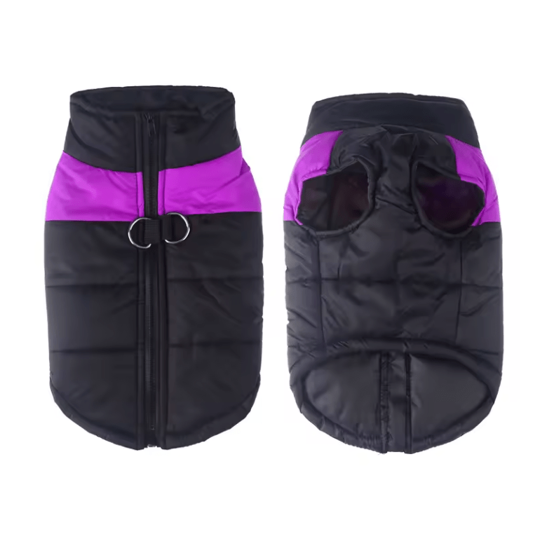 Waterproof Dog Coat for Winter - Adjustable Fit, Warm Lining, D-Ring Leash Attachment, Available in Multiple Colors 10