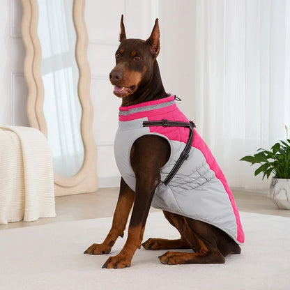 Waterproof Dog Coat for Winter with Reflective Harness – Warm, Cozy, and Easy to Wear for Small to Large Dogs 3