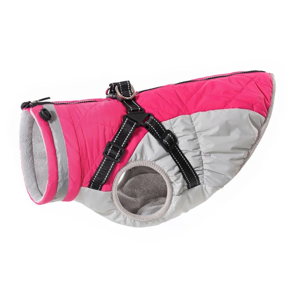 Waterproof Dog Coat for Winter with Reflective Harness – Warm, Cozy, and Easy to Wear for Small to Large Dogs 7