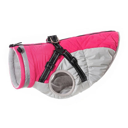Waterproof Dog Coat for Winter with Reflective Harness – Warm, Cozy, and Easy to Wear for Small to Large Dogs 7