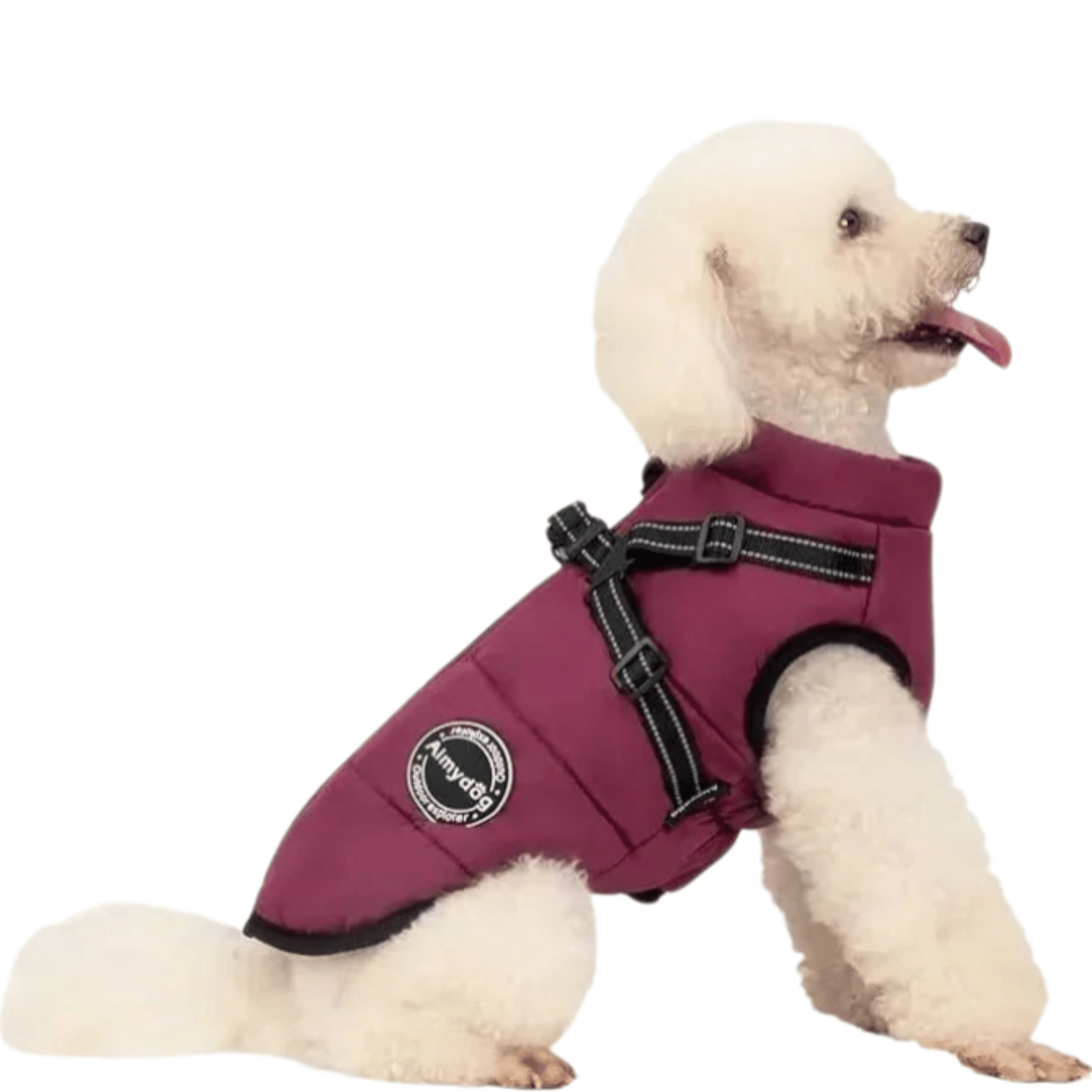 Waterproof Dog Coat with Fleece Lining and Integrated Harness – Warm Dog Jacket for Winter, Reflective Safety Features, Multiple Sizes 1