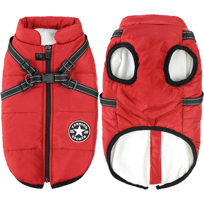 Waterproof Dog Jacket for Winter with Built-in Harness – Cozy and Stylish Dog Coat for All Breeds 8