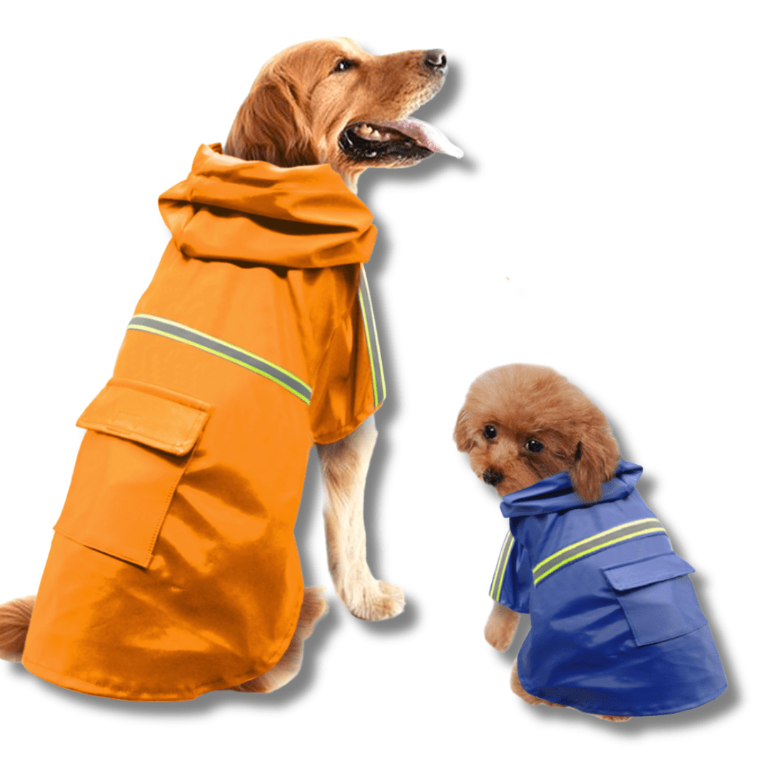 Waterproof Dog Raincoat with Adjustable Fit - Lightweight Dog Rain Jacket for All Breeds 7