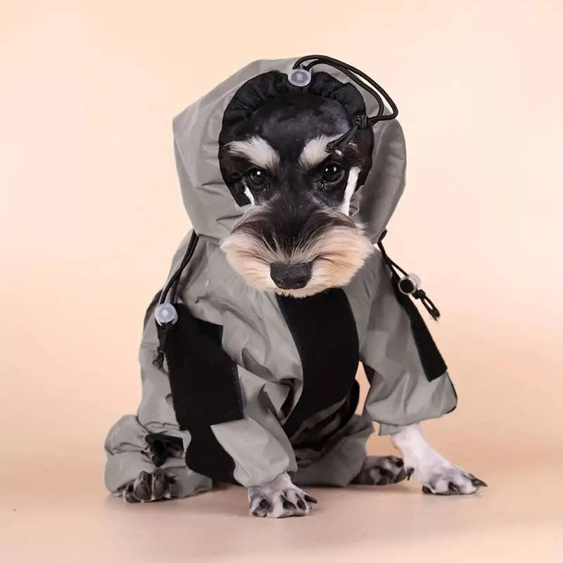 Waterproof Dog Raincoat with Adjustable Hood and Reflective Strips – Best Dog Rain Jacket for Full Body Coverage in All Weather 2