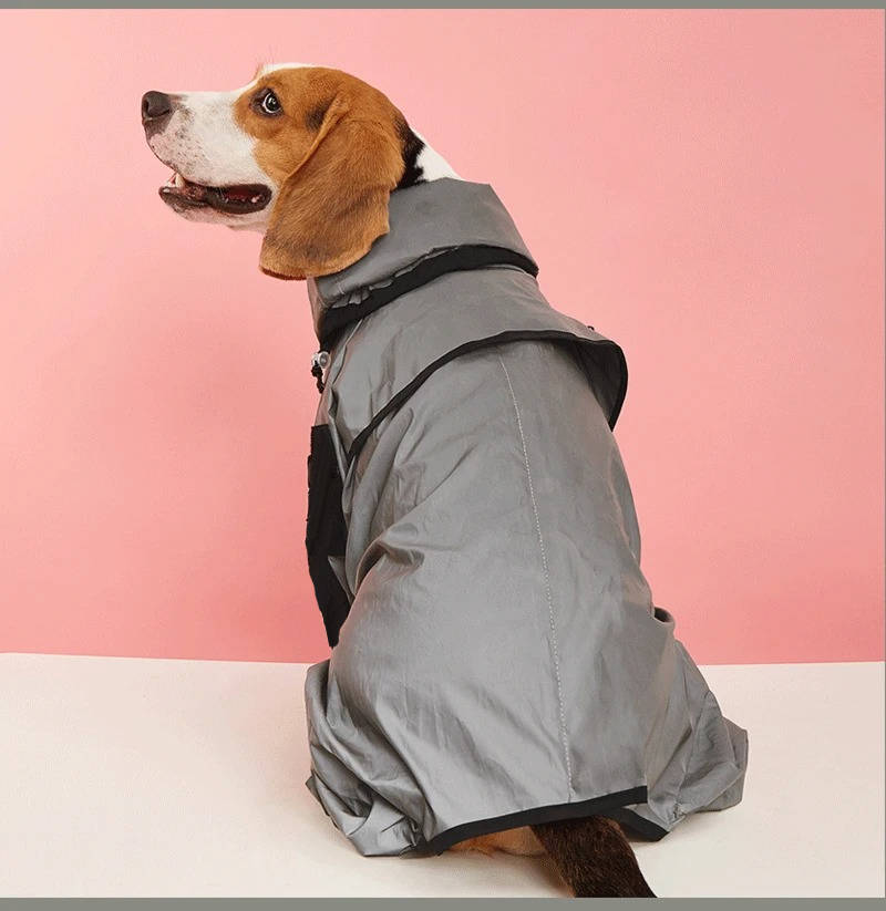 Waterproof Dog Raincoat with Adjustable Hood and Reflective Strips – Best Dog Rain Jacket for Full Body Coverage in All Weather 6