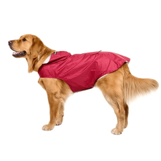 Waterproof Dog Raincoat with Reflective Tape and Leash Hole – Lightweight and Comfortable for All Seasons 0