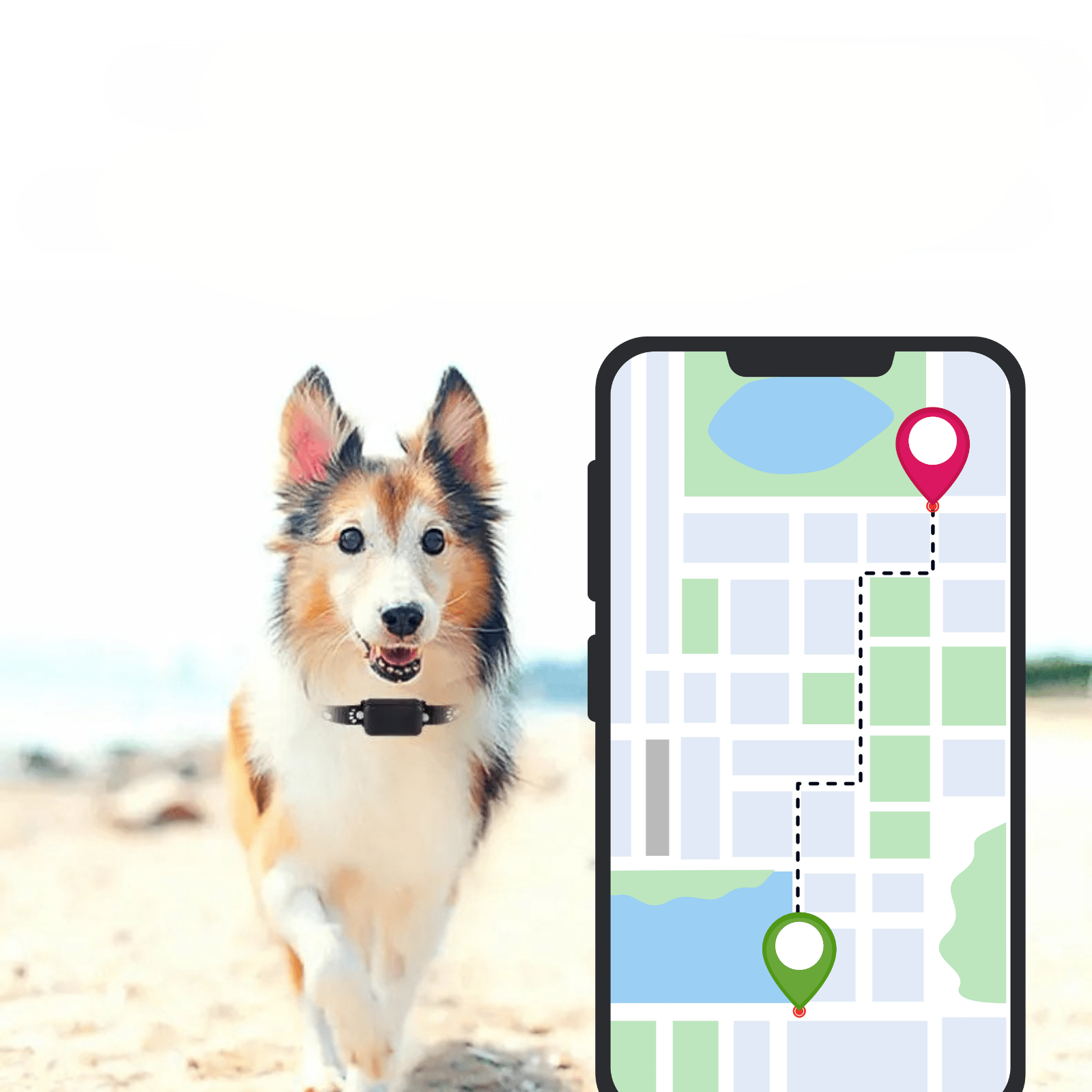 Waterproof GPS Dog Tracker Collar with Real-Time Location Tracking - Adjustable, Lightweight, and Durable for All Pets 3