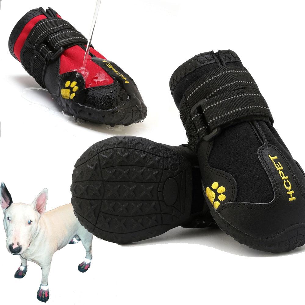Waterproof Non-Slip Dog Shoes with Adjustable Fit and Reflective Straps for All Seasons 1