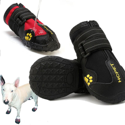 Waterproof Non-Slip Dog Shoes with Adjustable Fit and Reflective Straps for All Seasons 1